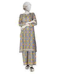 BLACK PRINTED LAWN KURTI