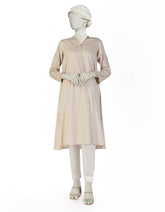 BEIGE LAWN EMBROIDERED KURTI