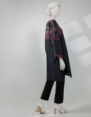 BLACK JACQUARD KURTI