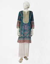 GREEN LAWN EMBROIDERED KURTI