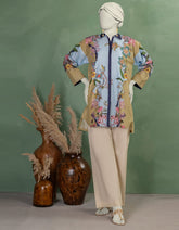 BLUE LAWN DIGITAL PRINTED KURTI