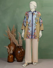 BLUE LAWN DIGITAL PRINTED KURTI