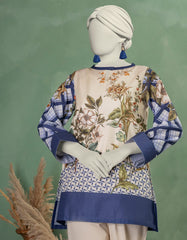 BEIGE LAWN DIGITAL PRINTED KURTI
