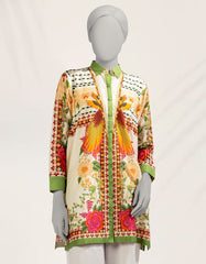 OFF WHITE LAWN DIGITAL PRINTED KURTI