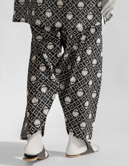 BLACK LAWN PRINTED SHALWAR