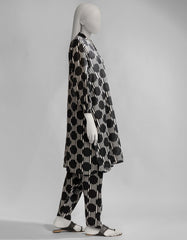 BLACK LAWN PRINTED KURTI