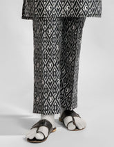 BLACK LAWN PRINTED TROUSERS