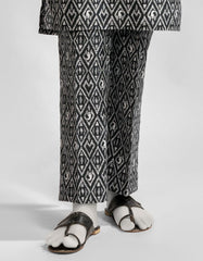 BLACK LAWN PRINTED TROUSERS