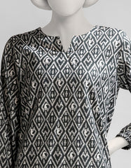BLACK LAWN PRINTED KURTI