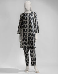 BLACK LAWN PRINTED KURTI