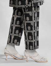 BLACK LAWN PRINTED TROUSERS