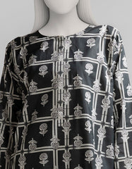 BLACK LAWN PRINTED KURTI