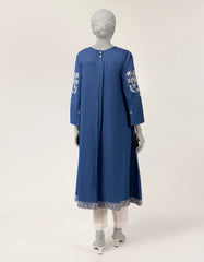 BLUE LAWN EMBROIDERED KURTI
