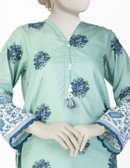 GREEN LAWN PRINTED 2PC STITCHED