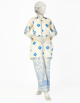 CREAM LAWN EMBROIDERED 2PC STITCHED