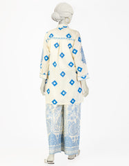 CREAM LAWN EMBROIDERED 2PC STITCHED