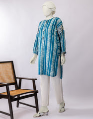 BLUE LAWN EMBROIDERED 2PC STITCHED