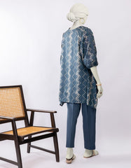 BLUE LAWN EMBROIDERED 2PC STITCHED