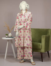 BEIGE LAWN DIGITAL PRINTED 2PC STITCHED | JLAWN-S-JST-25-2099
