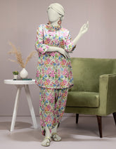GREEN LAWN DIGITAL PRINTED 2PC STITCHED | JLAWN-S-JST-25-2100