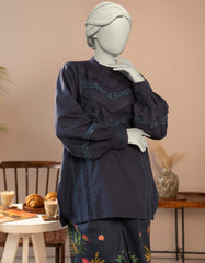 BLUE DOBBY DYED 2PC STITCHED | JLAWN-S-JST-25-2105