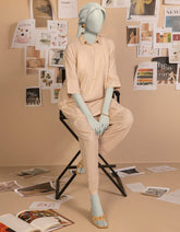 BEIGE SLUB DYED 2PC STITCHED | JLAWN-S-JST-25-2111