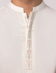 WHITE SEMI-FORMAL KURTA