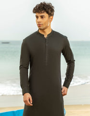FOREST GREEN COTTON CASUAL KURTA TROUSERS