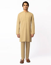 BEIGE CASUAL KURTA TROUSERS
