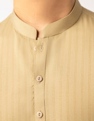 BEIGE CASUAL KURTA TROUSERS