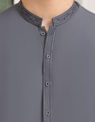 GREY BLENDED SEMI-FORMAL KAMEEZ SHALWAR