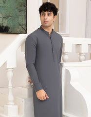 GREY BLENDED SEMI-FORMAL KAMEEZ SHALWAR