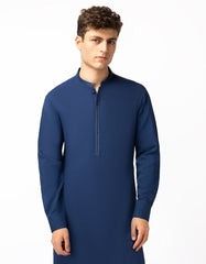 NAVY BLUE SEMI-FORMAL KAMEEZ SHALWAR