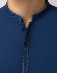 NAVY BLUE SEMI-FORMAL KAMEEZ SHALWAR