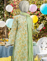 GREEN LAWN PRINTED 3PC | JGK-S-JTP-25-603