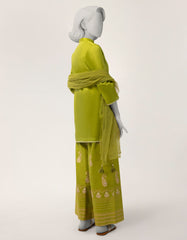 GREEN LAWN EMBROIDERED STITCHED 3PC