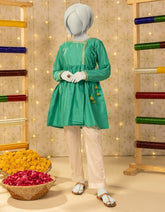 GREEN LAWN EMBROIDERED KURTI