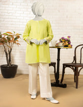 GREEN LAWN EMBROIDERED KURTI