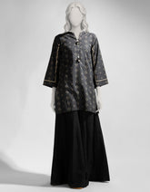 GREY LAWN PRINTED KURTI