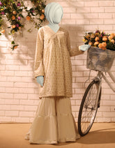 BEIGE LAWN DYED 2PC STITCHED