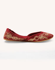 maroon-suede-khussa-jjlkh26374