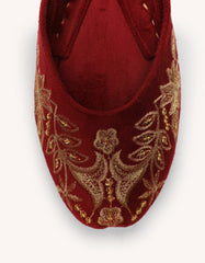 maroon-suede-khussa-jjlkh26374