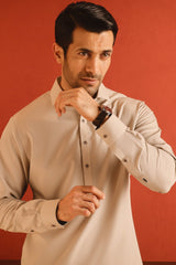 MILAN - SAND COTTON KAMEEZ SHALWAR