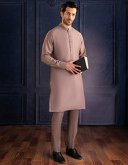 PLUM BLENDED UNSTITCHED KAMEEZ SHALWAR FABRIC | JJMS-2008