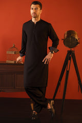 TOKYO - BLACK BLENDED KAMEEZ SHALWAR
