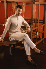 VENICE - SAND BLENDED KURTA TROUSER