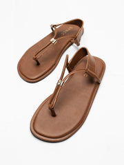 BROWN CASUAL SANDALS