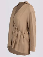 BEIGE SHORT SHIRT