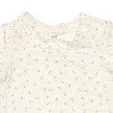 BABY ROMPER - OFF WHITE WITH FLORAL PRINT