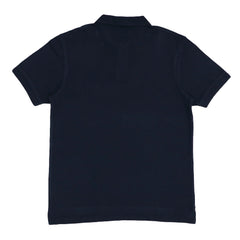 POLO (MEN) - NAVY BLUE WITH BLUE LINE ON CHEST